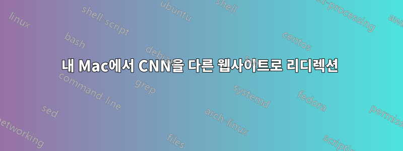 내 Mac에서 CNN을 다른 웹사이트로 리디렉션