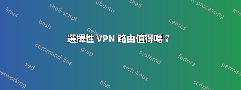 選擇性 VPN 路由值得嗎？