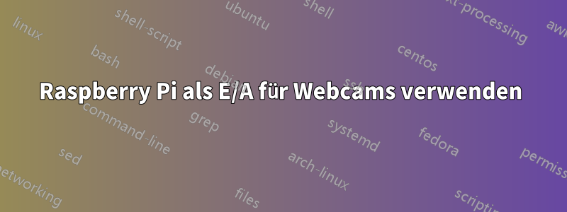 Raspberry Pi als E/A für Webcams verwenden