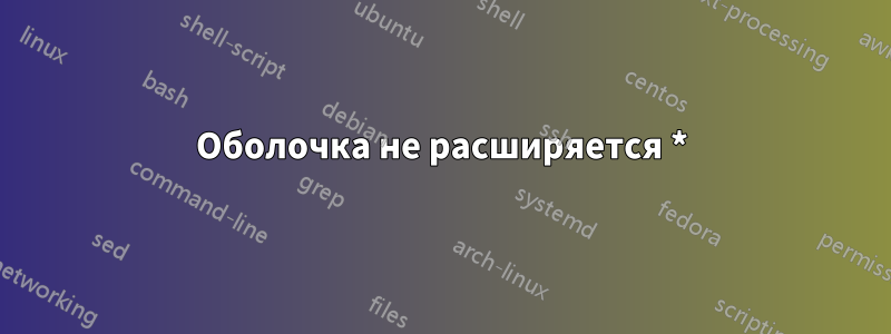 Оболочка не расширяется *
