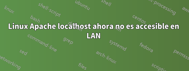 Linux Apache localhost ahora no es accesible en LAN