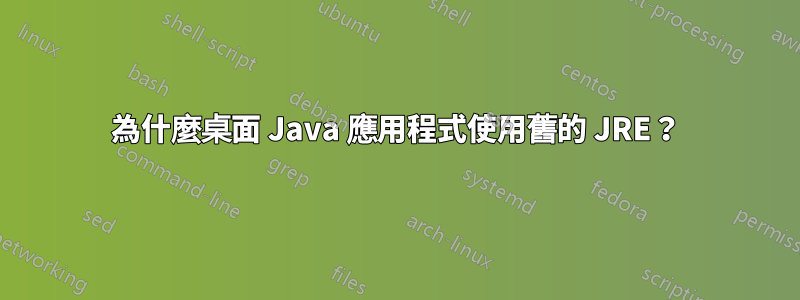 為什麼桌面 Java 應用程式使用舊的 JRE？