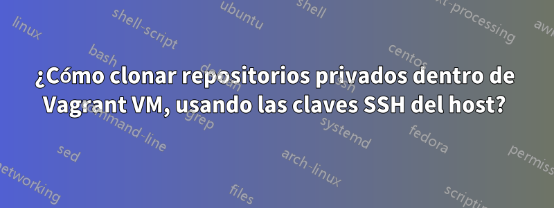 ¿Cómo clonar repositorios privados dentro de Vagrant VM, usando las claves SSH del host?