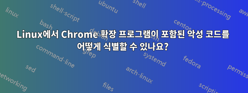 Linux에서 Chrome 확장 프로그램이 포함된 악성 코드를 어떻게 식별할 수 있나요?