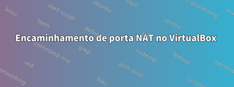 Encaminhamento de porta NAT no VirtualBox