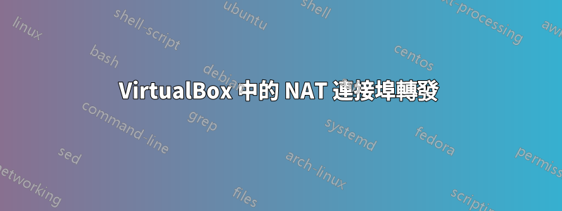 VirtualBox 中的 NAT 連接埠轉發