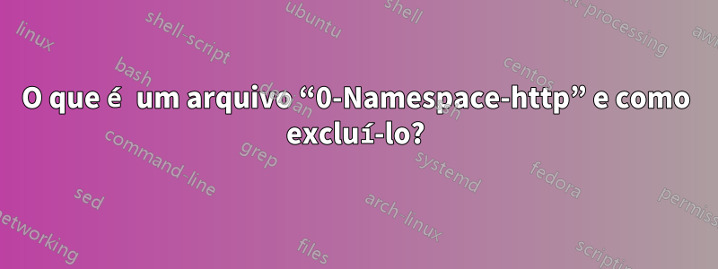 O que é um arquivo “0-Namespace-http” e como excluí-lo?