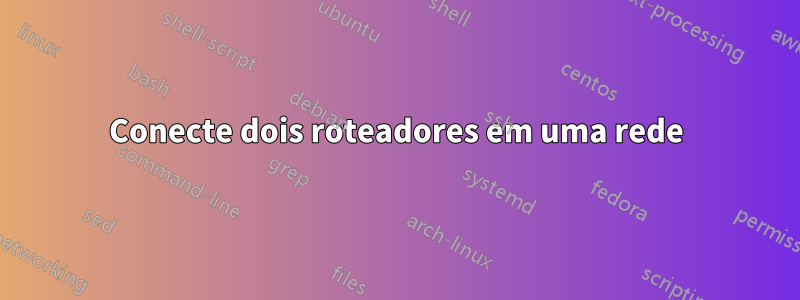 Conecte dois roteadores em uma rede