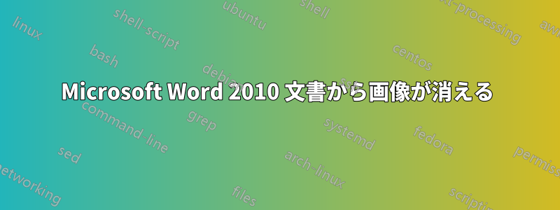 Microsoft Word 2010 文書から画像が消える