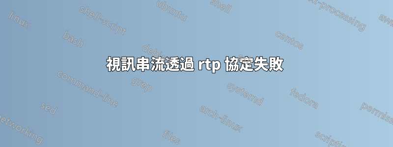 視訊串流透過 rtp 協定失敗