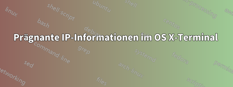 Prägnante IP-Informationen im OS X-Terminal