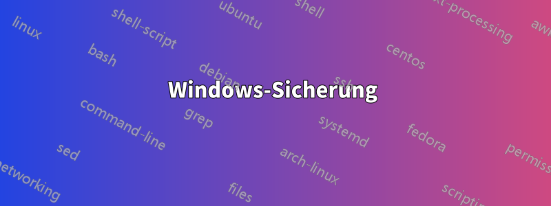 Windows-Sicherung