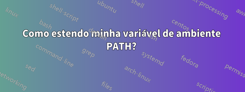 Como estendo minha variável de ambiente PATH?