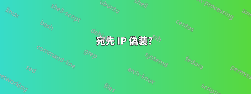 宛先 IP 偽装?