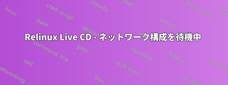 Relinux Live CD - ネットワーク構成を待機中