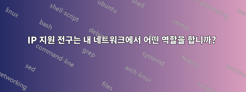 IP 지원 전구는 내 네트워크에서 어떤 역할을 합니까?