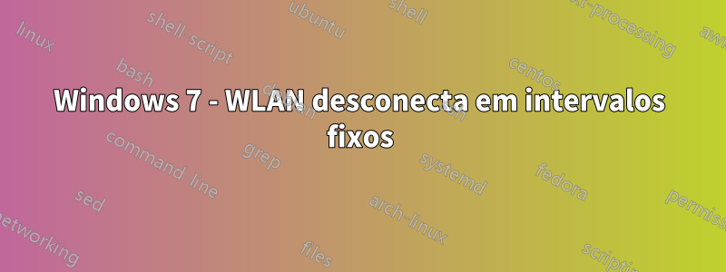 Windows 7 - WLAN desconecta em intervalos fixos