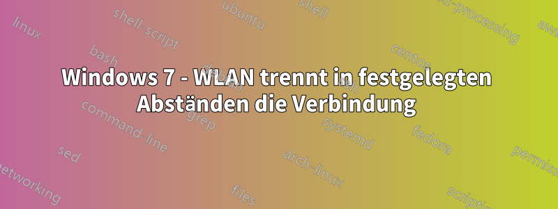 Windows 7 - WLAN trennt in festgelegten Abständen die Verbindung