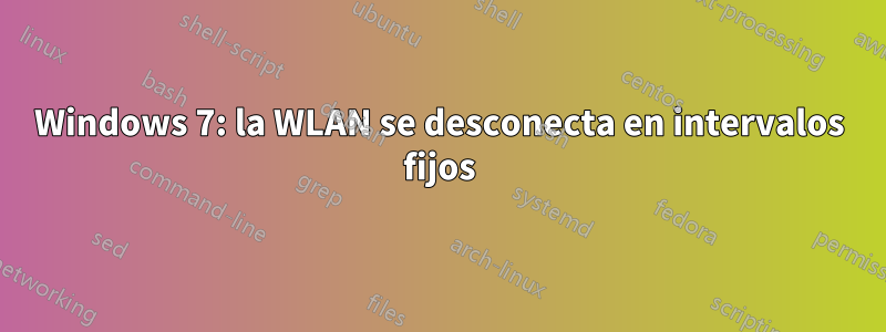 Windows 7: la WLAN se desconecta en intervalos fijos