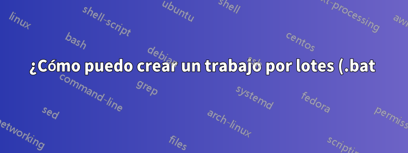 ¿Cómo puedo crear un trabajo por lotes (.bat) que comprima una carpeta?