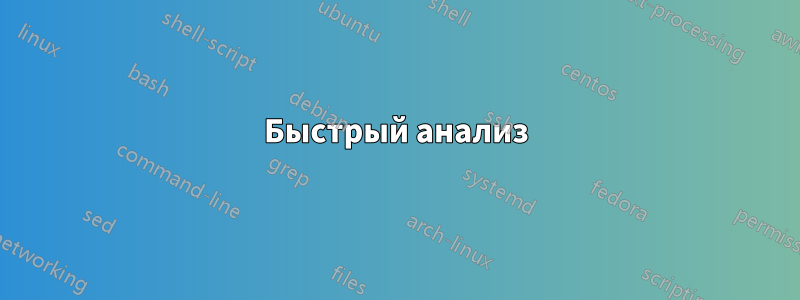 Быстрый анализ