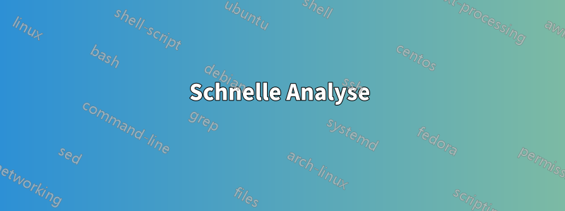 Schnelle Analyse