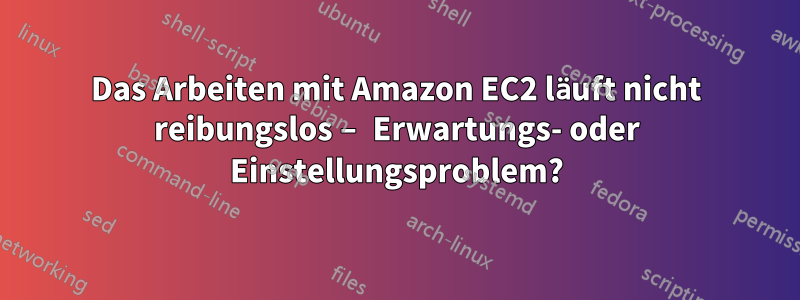 Das Arbeiten mit Amazon EC2 läuft nicht reibungslos – Erwartungs- oder Einstellungsproblem?