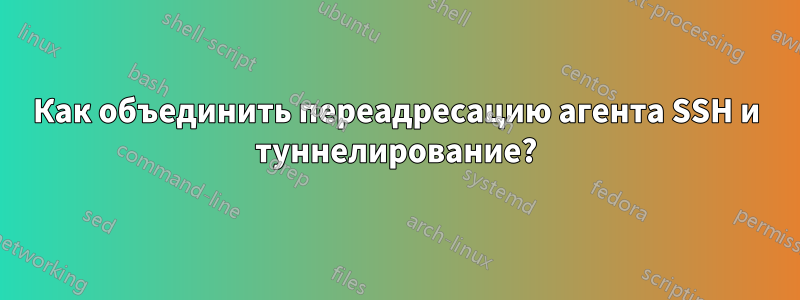 Как объединить переадресацию агента SSH и туннелирование?