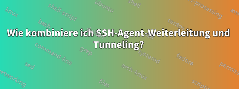 Wie kombiniere ich SSH-Agent-Weiterleitung und Tunneling?