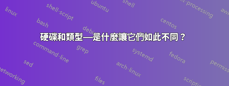 硬碟和類型——是什麼讓它們如此不同？