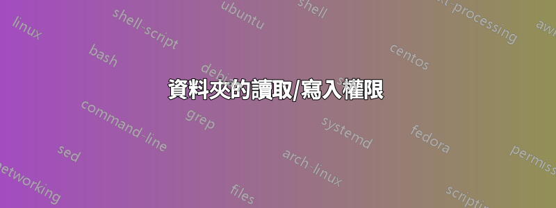 資料夾的讀取/寫入權限