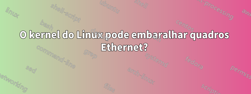 O kernel do Linux pode embaralhar quadros Ethernet?