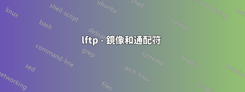 lftp - 鏡像和通配符