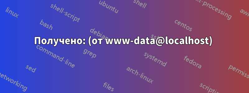 Получено: (от www-data@localhost)