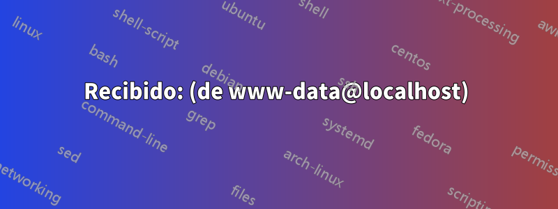 Recibido: (de www-data@localhost)