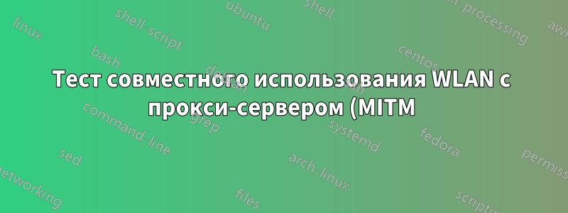 Тест совместного использования WLAN с прокси-сервером (MITM)