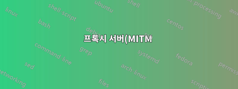 프록시 서버(MITM) 테스트와 WLAN 공유