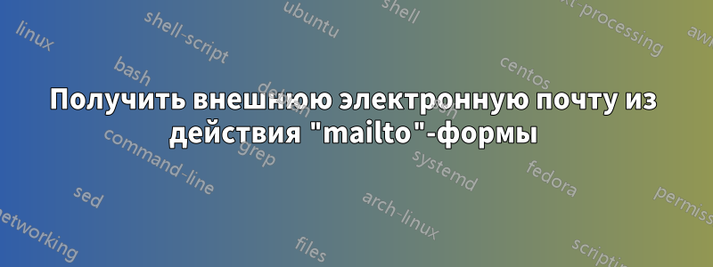 Получить внешнюю электронную почту из действия "mailto"-формы