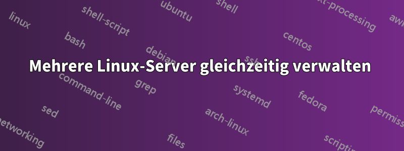 Mehrere Linux-Server gleichzeitig verwalten