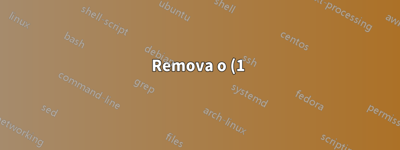 Remova o (1) ao salvar arquivos duplicados no Google Chrome