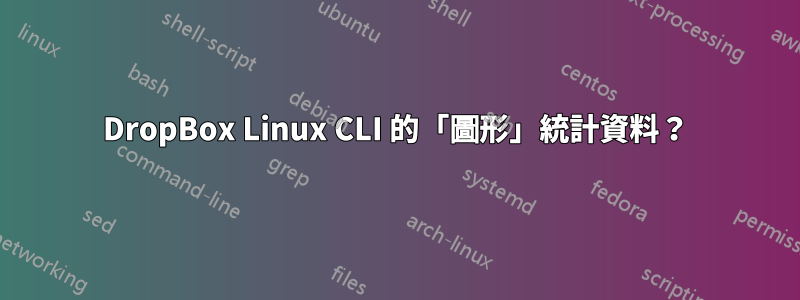 DropBox Linux CLI 的「圖形」統計資料？