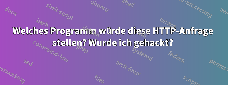 Welches Programm würde diese HTTP-Anfrage stellen? Wurde ich gehackt?