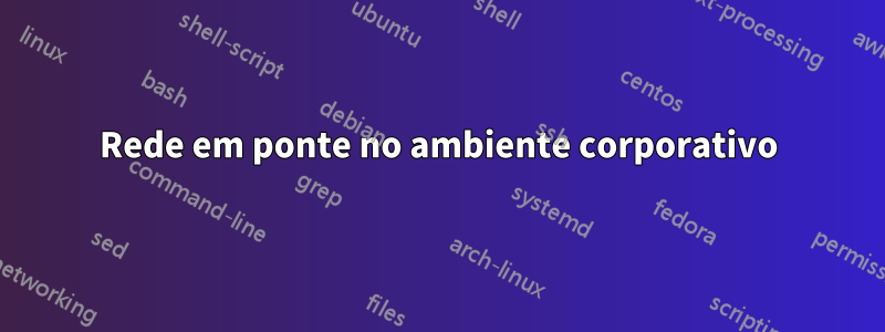 Rede em ponte no ambiente corporativo