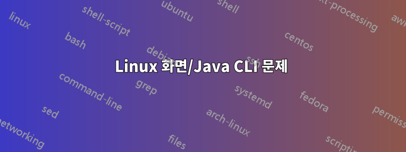 Linux 화면/Java CLI 문제