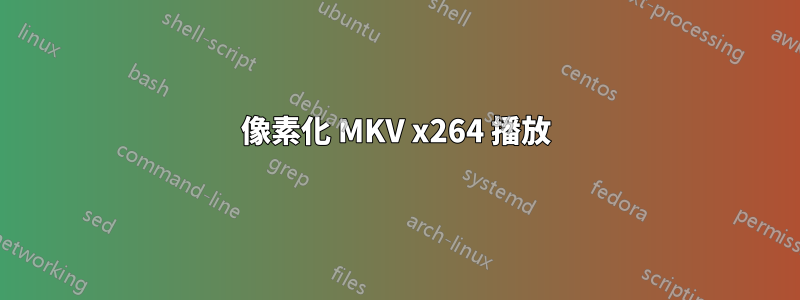 像素化 MKV x264 播放