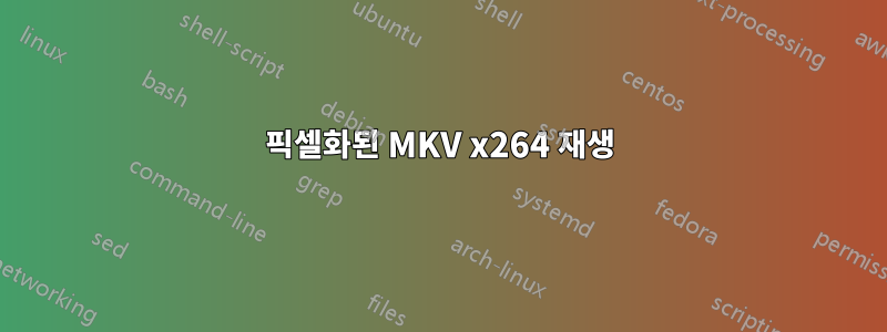 픽셀화된 MKV x264 재생