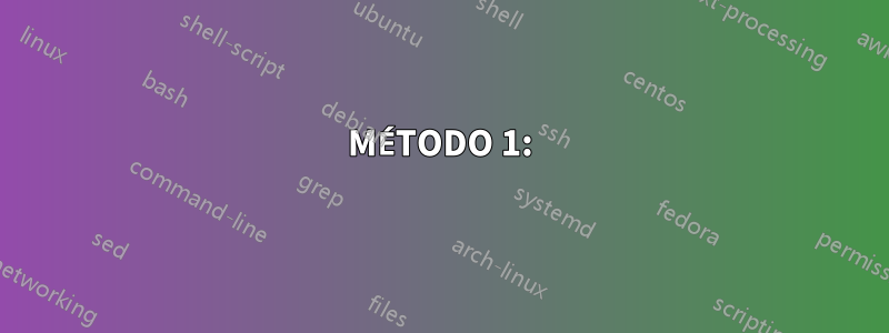 MÉTODO 1: