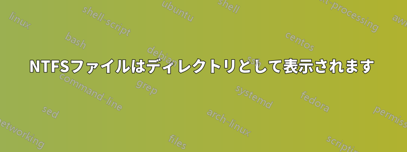 NTFSファイルはディレクトリとして表示されます