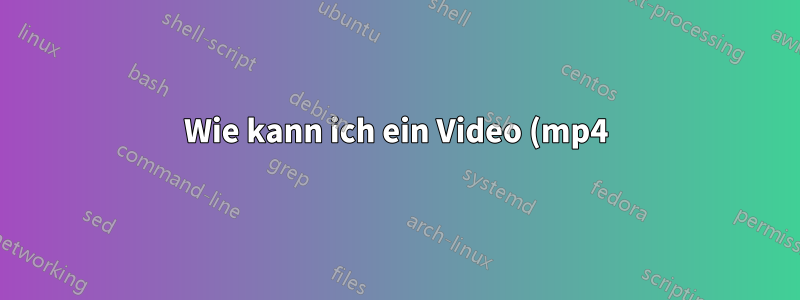 Wie kann ich ein Video (mp4) mit HTML und JavaScript wie auf YouTube im Vollbildmodus abspielen?