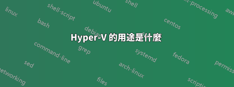 Hyper-V 的用途是什麼